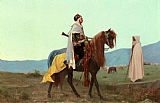 An Arab Horseman by Gustave Clarence Rodolphe Boulanger